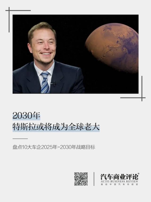 2030年，特斯拉或将成为全球老大