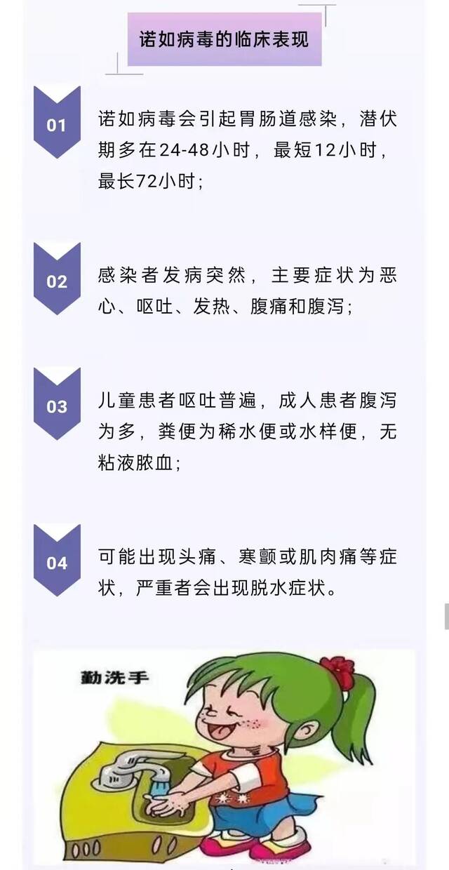 预防诺如病毒感染小常识