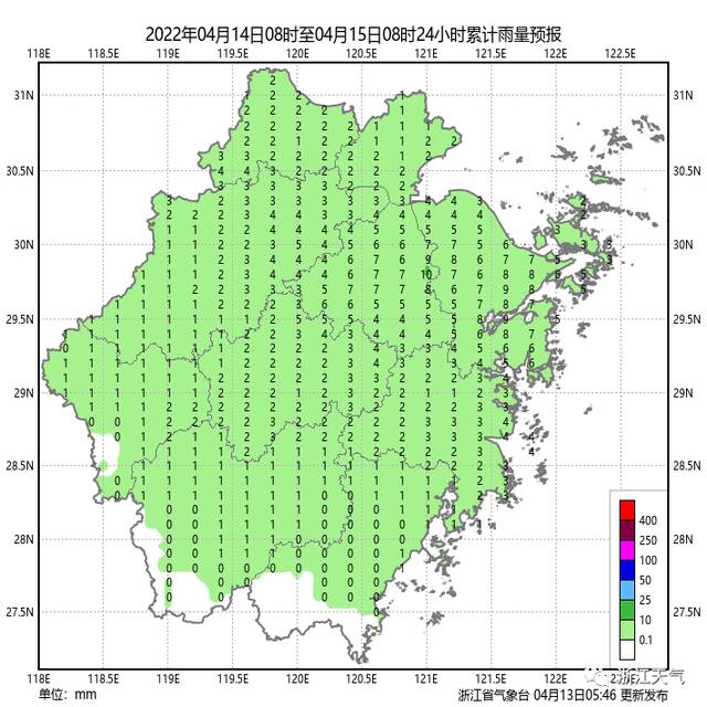 短时暴雨、雷雨大风轮番上场，本周浙江气温跌至10℃