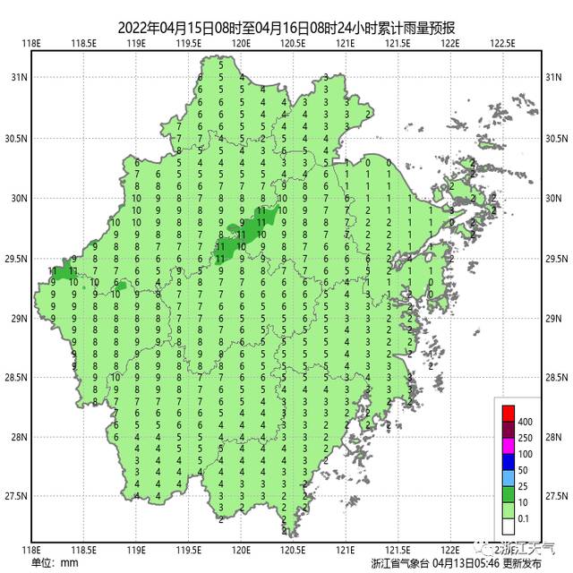 短时暴雨、雷雨大风轮番上场，本周浙江气温跌至10℃