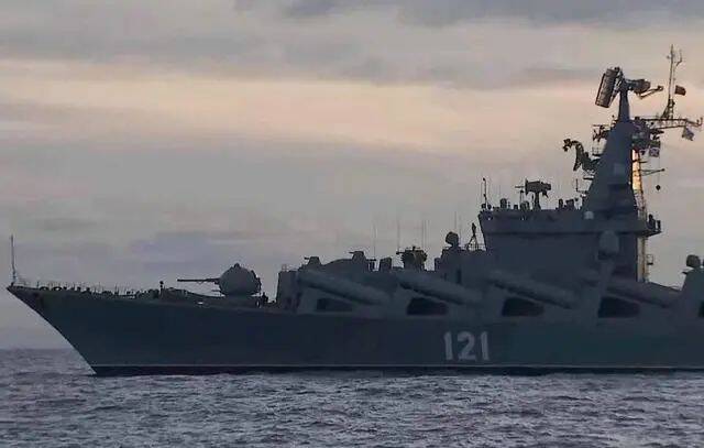 俄罗斯“莫斯科号”导弹巡洋舰图自卫星网