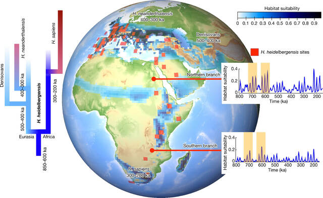 创纪录模拟揭示气候如何影响人类进化非洲南部气候模式的变化可能促成了智人的崛起