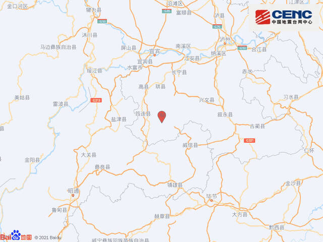 四川宜宾市筠连县发生3.0级地震 震源深度8千米