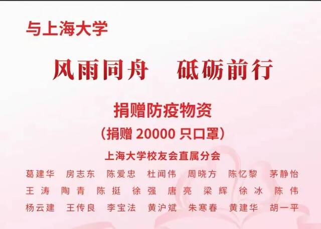 温情满载，远道而来！感谢与上大风雨同舟的你！