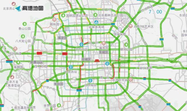 本周日是工作日，北京早晚高峰交通压力大于平时