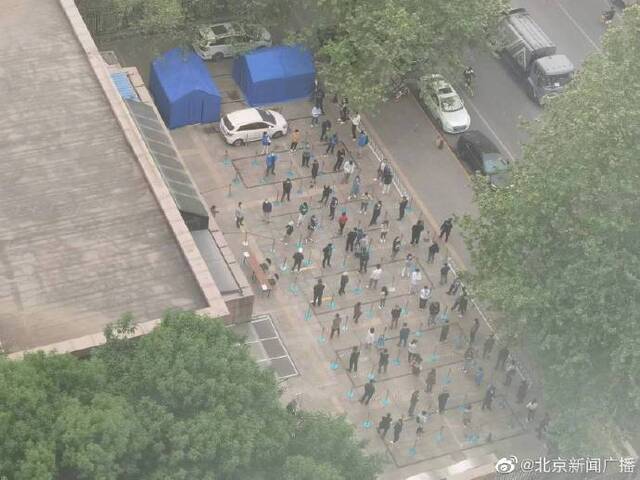 北京朝阳区居民首次核酸已开始