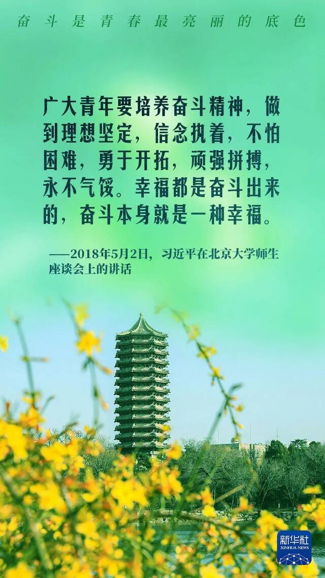 不懈奋斗，习近平这样寄语青年