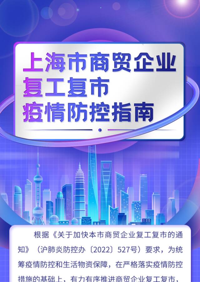 上海：商贸企业对新返岗员工设置2天静止期，每天核酸+抗原