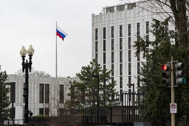 俄罗斯驻美国大使馆。（资料图）