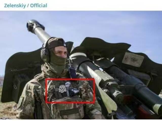 俄媒：胜利日当天，泽连斯基发“戴纳粹徽章”的乌士兵照片