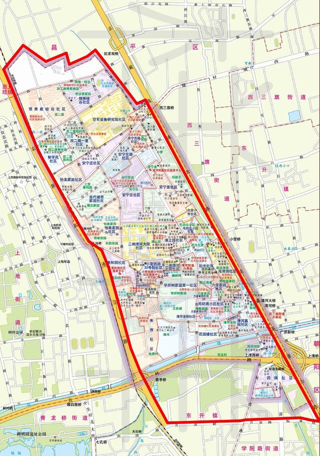 北京海淀清河街道及周边重点区域今起实行居家办公 地图来了