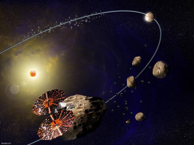 NASA露西号航天器于在一个独特的有利位置观察了月全食