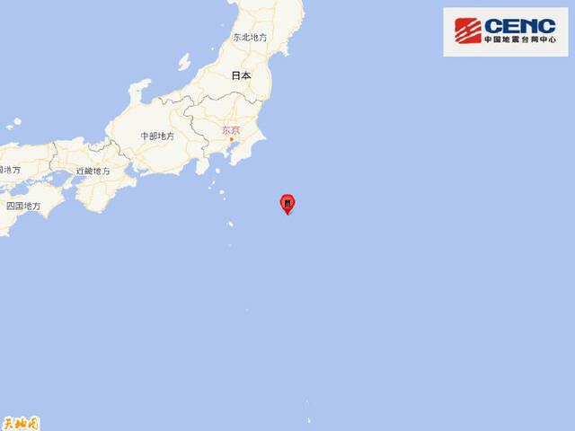日本本州东岸远海发生6.0级地震 震源深度20千米