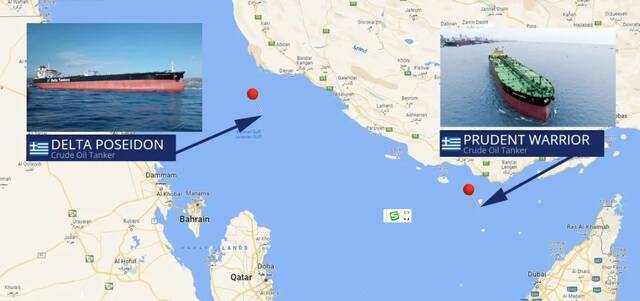 希腊声称两艘油轮被扣地点