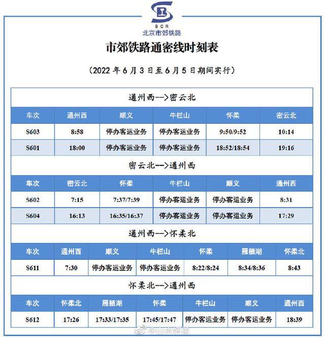 端午假期，怀密线、通密线列车开行方案有调整，时刻表来了