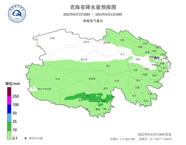 未来两天青海局地有短时强降雨、雷暴天气