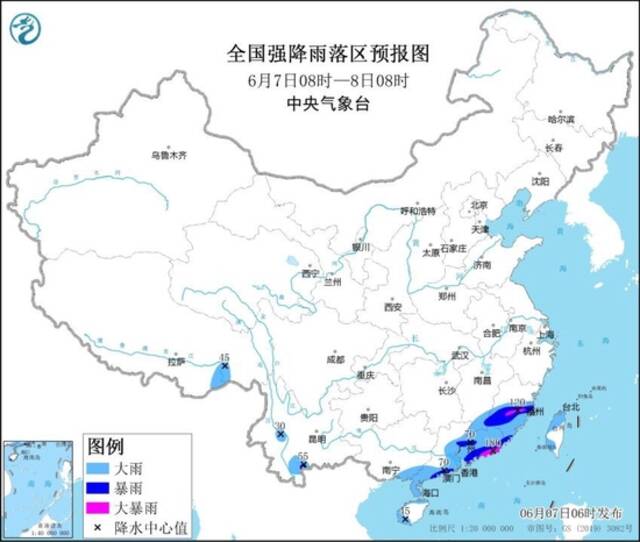 暴雨黄色预警继续！广东福建等地部分地区有大暴雨