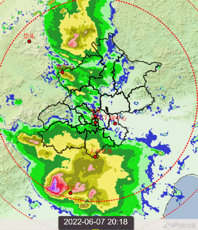 北京后半夜全市小雨，持续至明天上午10时前后