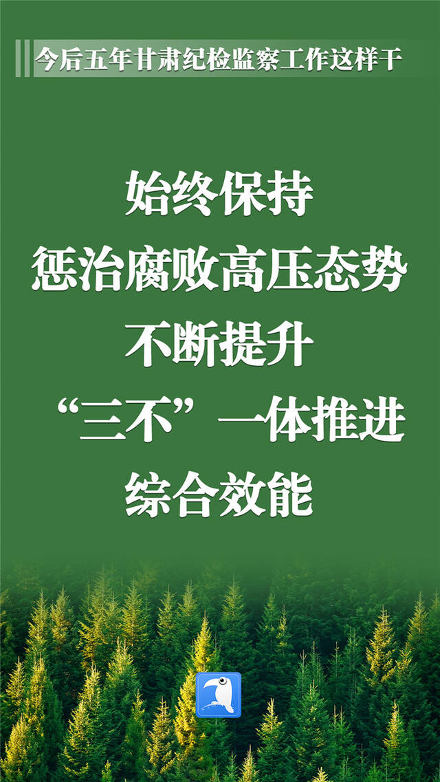 海报  今后五年甘肃纪检监察工作这样干