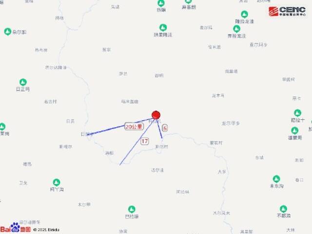 四川阿坝州马尔康市发生6.0级地震 震源深度13千米