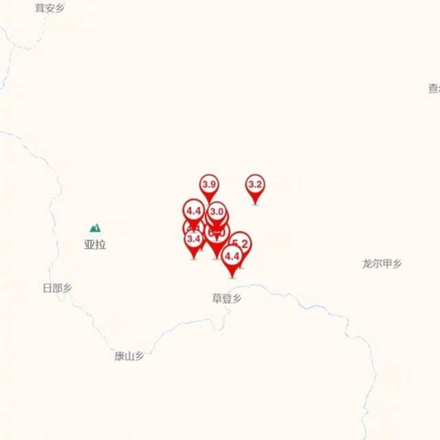 四川省阿坝州马尔康市7小时发生3.0级以上地震10次