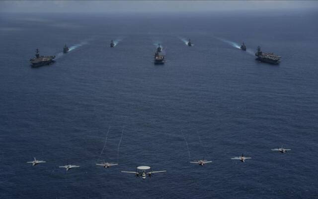 3艘载机舰、上“东风导弹”……美军在太平洋大规模军演剑指中国