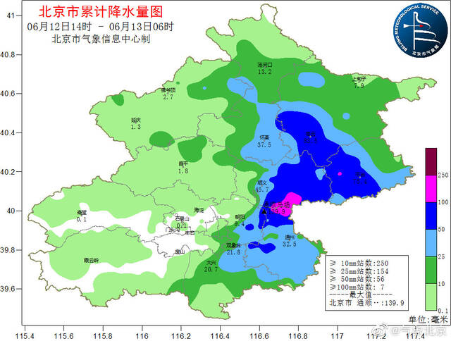 北京昨天到今晨这场雨下了多少？数据来了！最大在这儿