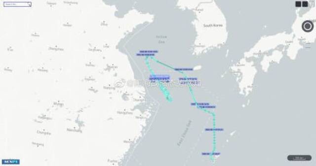 南海战略态势感知：美空军RC-135V电子侦察机正在黄、东海侦察