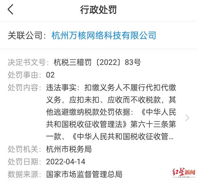 贾乃亮参股公司偷逃税被罚 公司发声：此次事件和贾乃亮无关