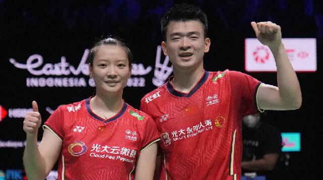 印尼羽毛球公开赛中国队夺男双和混双冠军