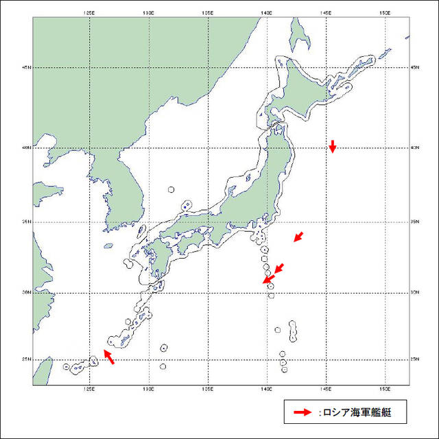 中俄海军舰队各自绕过半个日本，台媒：兵分四路对日包夹