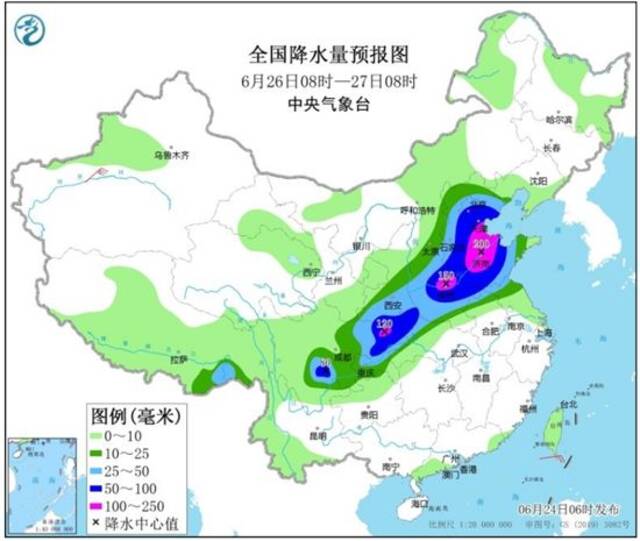 北方入汛来最强降雨来袭 京津冀等10省份有暴雨局地历史同期少见