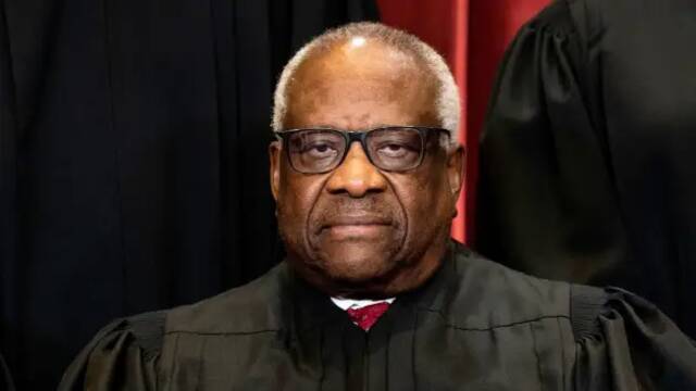 保守派大法官克拉伦斯‧托马斯（Clarence Thomas）图自外媒