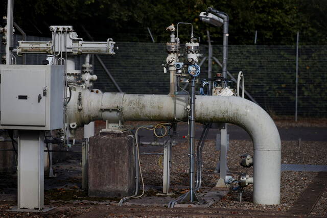 英国纳茨福德的一段天然气管道图自IC photo