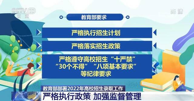 教育部部署2022年高校招生录取工作：严格执行政策 加强监督管理