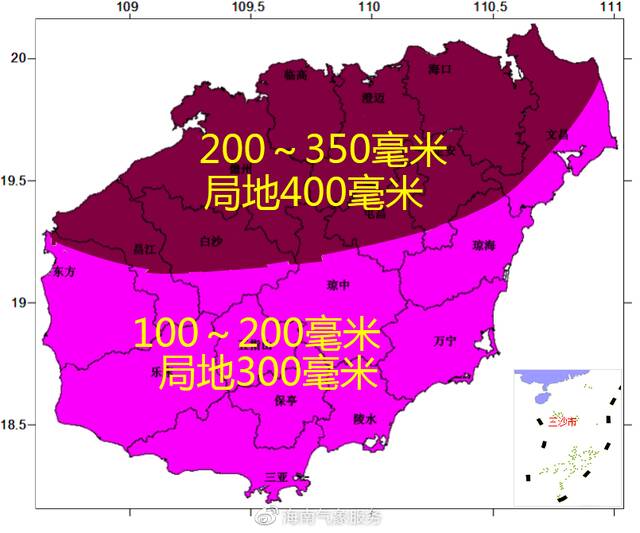 2022年7月1日08时～4日08时过程累积雨量预报图  