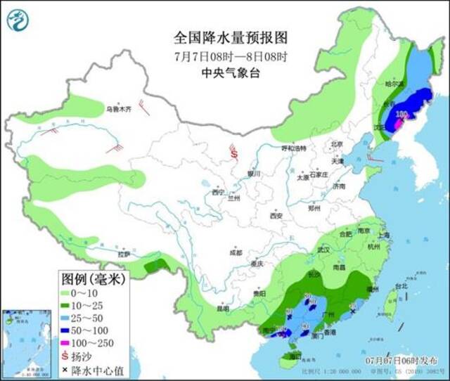 东北华南部分地区雨势强劲 长江中下游迎大范围持久高温天气