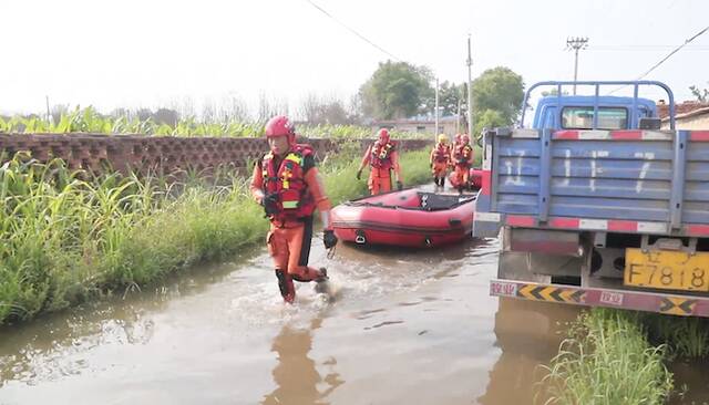 视频｜强降雨后 辽宁消防多路驰援阜新开展专项救援