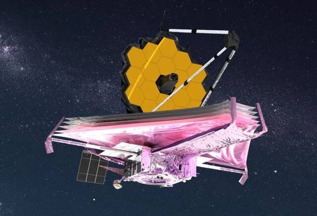 ▲完全展开的 JWST（艺术渲染图）.图片来自：NASA