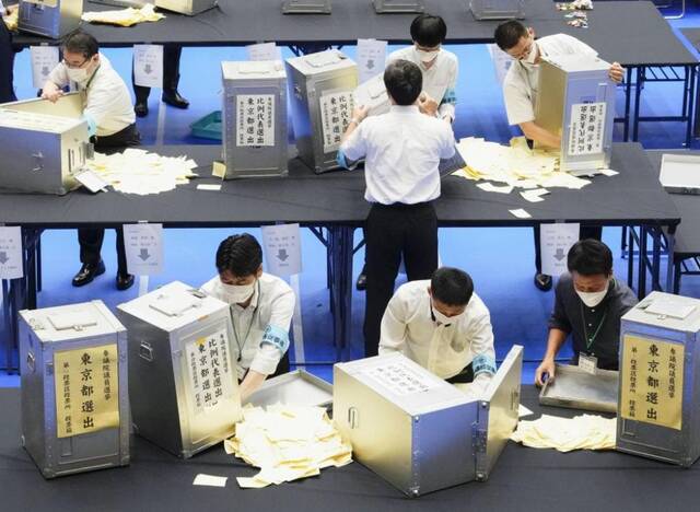 日本第26届参议院选举10日迎来投票日图源澎湃影像