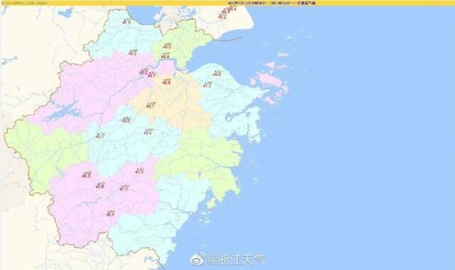 浙江今日最高气温41.2℃，预计周末高温略缓下周再次加强