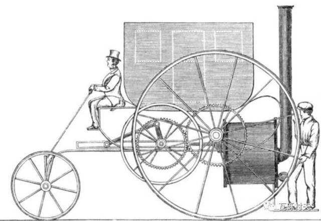1803年，英国人理查·特里维西克制成了“伦敦蒸汽马车”，它是最早的载人蒸汽车辆之一，也是第一辆真正投入市场的蒸汽机车辆，能乘坐6人，最高速度27公里/时