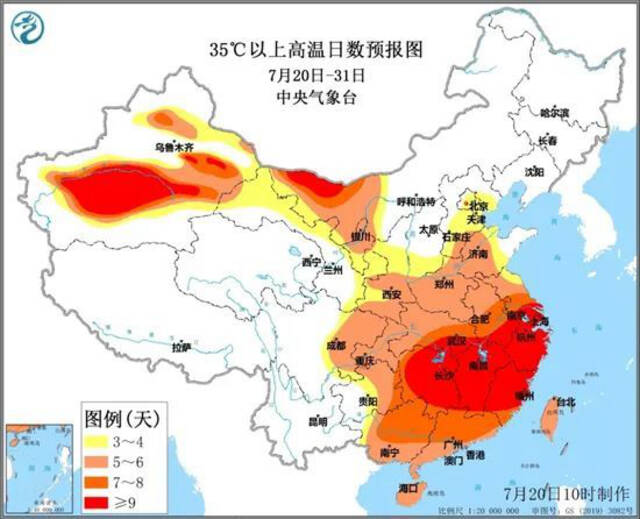 热到月底，超长版高温将影响超17省份