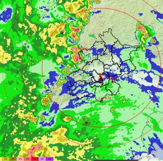 注意！北京今天傍晚局地有短时强降雨，短时6级大风左右