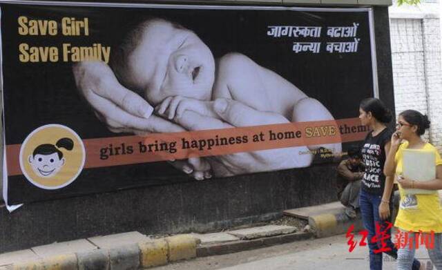 ▲自1994年以来，选择性堕胎在印度被禁止，但有关违法服务仍然猖獗