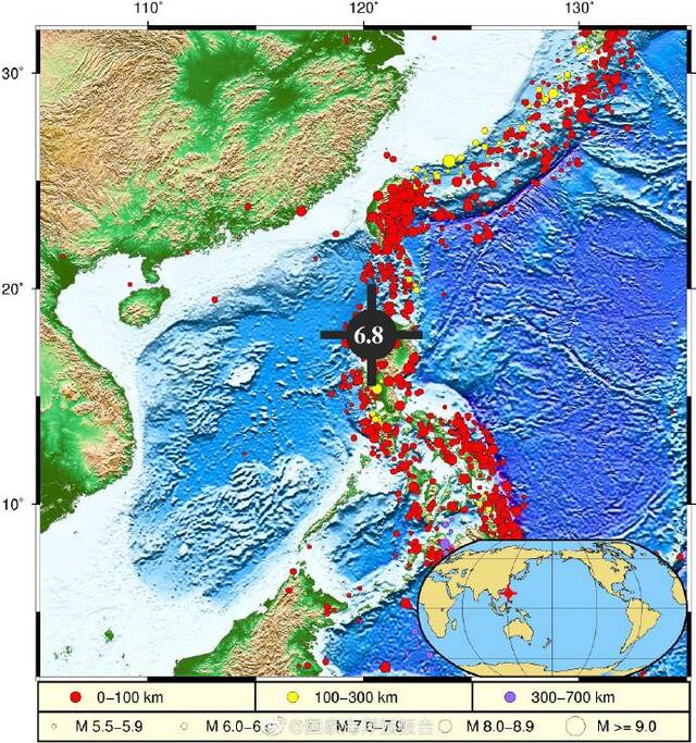 自然资源部海啸预警中心：菲律宾地震不会对我国沿岸造成灾害性影响