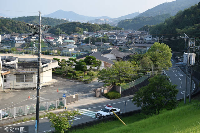 当地时间2022年7月26日，日本山口，一个居民区，据报道这里发生了多起猴子袭击事件。视觉中国图