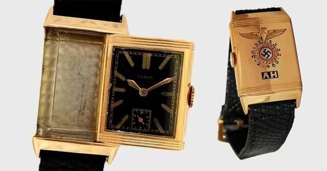 据称属于德国纳粹领袖阿道夫·希特勒的手表在美国的一次拍卖中售出，图自外媒