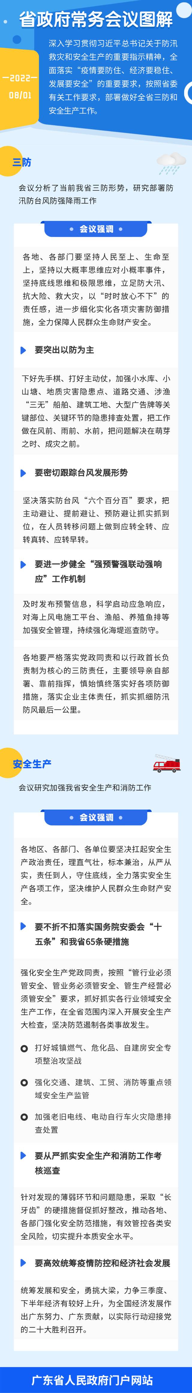 图解：王伟中主持召开省政府常务会议 抓实抓细抓好防汛防台风防强降雨和安全生产工作