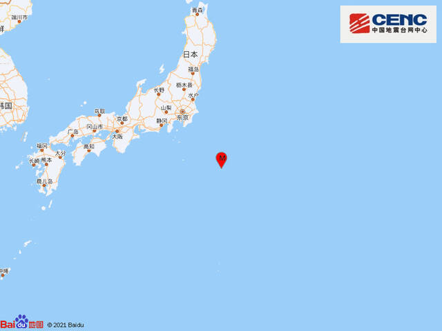 日本本州东南海域发生5.5级地震，震源深度10千米